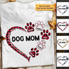 Leopard Checkered Floral Dog Mom Cat Mom Personalized Shirt