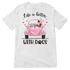 Life Better With Dogs Car Personalized Shirt