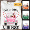 Life Better With Dogs Car Personalized Shirt