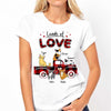 Loads Of Love Valentine Cat Truck Personalized Shirt