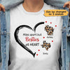 Long Distance States Heart Besties Personalized Shirt