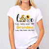 Love Gnome Sunflower Grandma Personalized Shirt