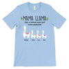 Mama Llama And Kids Personalized Shirt