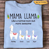 Mama Llama And Kids Personalized Shirt