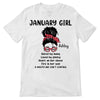 Messy Bun Girl Birthday Gift For Birthday Month Personalized Shirt