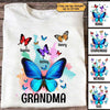 Mom Grandma And Kids Butterfly Personalized Shirt