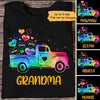 Mom Grandma Colorful Hearts Car Personalized Shirt