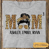 Mom Leopard Number Of Kids Personalized Shirt