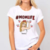 Mom Life Red Pattern Strong Woman Personalized Shirt