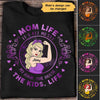 Mom Life Strong Woman Circle Personalized Shirt