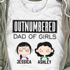 Mom Of Boys Dad Of Girls Outnumbered Kids Face Personalized Shirt