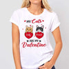 My Cat Is My Valentine Red Heart Personalized Shirt