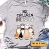 My Children Meow Fluffy Cat Personalized Shirt