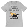 My Clothes Info Cat Lovers Personalized Shirt