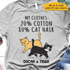 My Clothes Info Cat Lovers Personalized Shirt