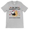 Naughty Cat Regret Nothing Christmas Personalized Shirt