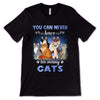 Never Have Too Many Cats Cartoon Sitting Cat Personalized Shirt