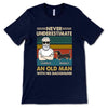 Never Underestimate An Old Man With A Dachshund Dog Personalized Shirt