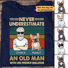 Never Underestimate An Old Man With His French Bulldog Personalized Shirt