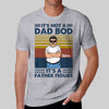 Not Dad Bod It‘s Father Figure Retro Personalized Shirt