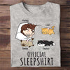 Official Sleep Shirt With Cats Personalized Shirt