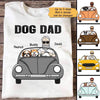 Old Man And Dog On Car Personalized Shirt