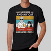 Old Man Beer Cats Retro Personalized Shirt