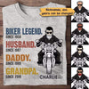 Old Man Biker Legend Personalized Shirt