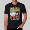 Old Man Grumpy Cat Retro Personalized Shirt
