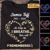 Patterns Butterflies Heart Memorial Personalized Shirt