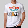 Pawsome Cat Dad Mom Belongs To Fluffy Cat Personalized Shirt