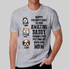 Peeking Dogs Happy Father‘s Day Personalized Shirt