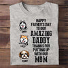 Peeking Dogs Happy Father‘s Day Personalized Shirt