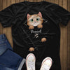 Peeking Fluffy Cat Tearing Personalized Shirt