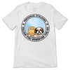 Personal Stalker Peeking Dog Cat Circle Personalized Shirt