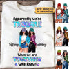 Posing Besties Trouble Together Personalized Shirt