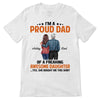 Proud Dad Of Freaking Awesome Daughter Personalized Shirt