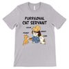 Purrsonal Servant Chibi Girl And Cats Personalized Shirt
