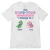 Rawrsome Mom Belongs To Cute Dinosaur Personalized Shirt