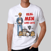 Real Men Love Cat Stick Man Personalized Shirt