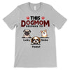 Red Pattern This Dog Mom Belongs To Personalized Shirt