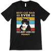 Retro Best Cat Dad Ever Grumpy Cats Personalized Shirt