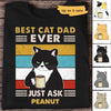 Retro Best Cat Dad Ever Grumpy Cats Personalized Shirt