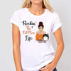 Rockin‘ Cat Mom Life Cocktail Girl Personalized Shirt