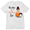 Rockin‘ Cat Mom Life Cocktail Girl Personalized Shirt