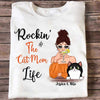 Rockin‘ Cat Mom Life Cocktail Girl Personalized Shirt