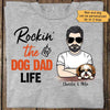 Rockin‘ Dog Dad Life Young Man Personalized Shirt