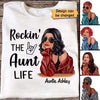 Rockin The Aunt Life Fashion Personalized Shirt