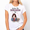 Rockin‘ The Dog Mom Life Red Patterned Personalized Shirt