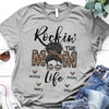 Rockin The Mom Life Messy Bun Personalized Shirt